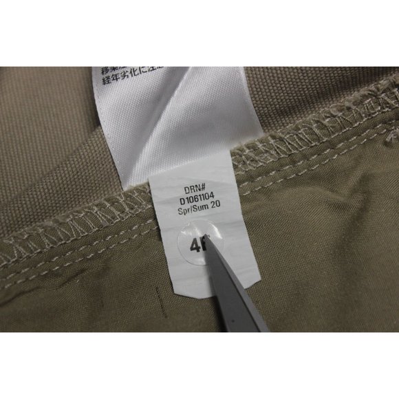 Eddie Bauer women's slightly curvy high rise khaki canvas utility shorts 16 - Picture 12 of 14